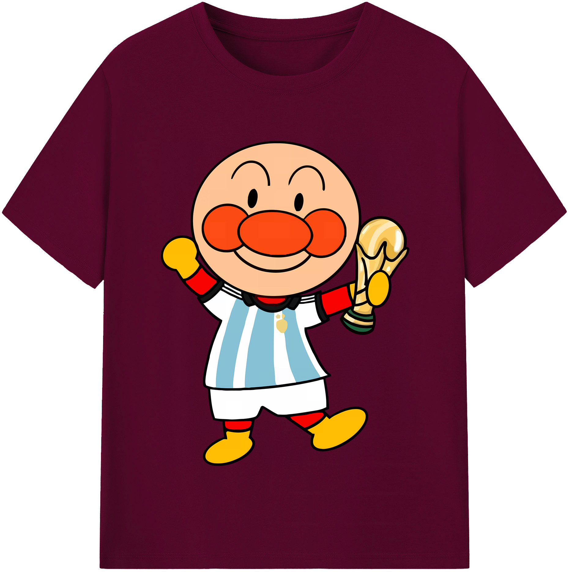 （画像用） アンパンマン Anpanman レディースカジュアルプリントTシャツ（綿100％）